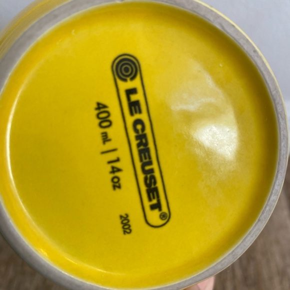 Le Creuset Yellow Ombre Bistro Mug Cappuccino Latte Coffee Cup - Picture 7 of 8